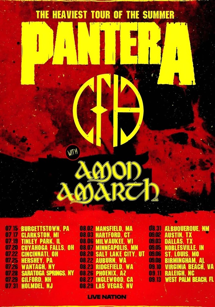 Pantera Tour 2026 Poster
