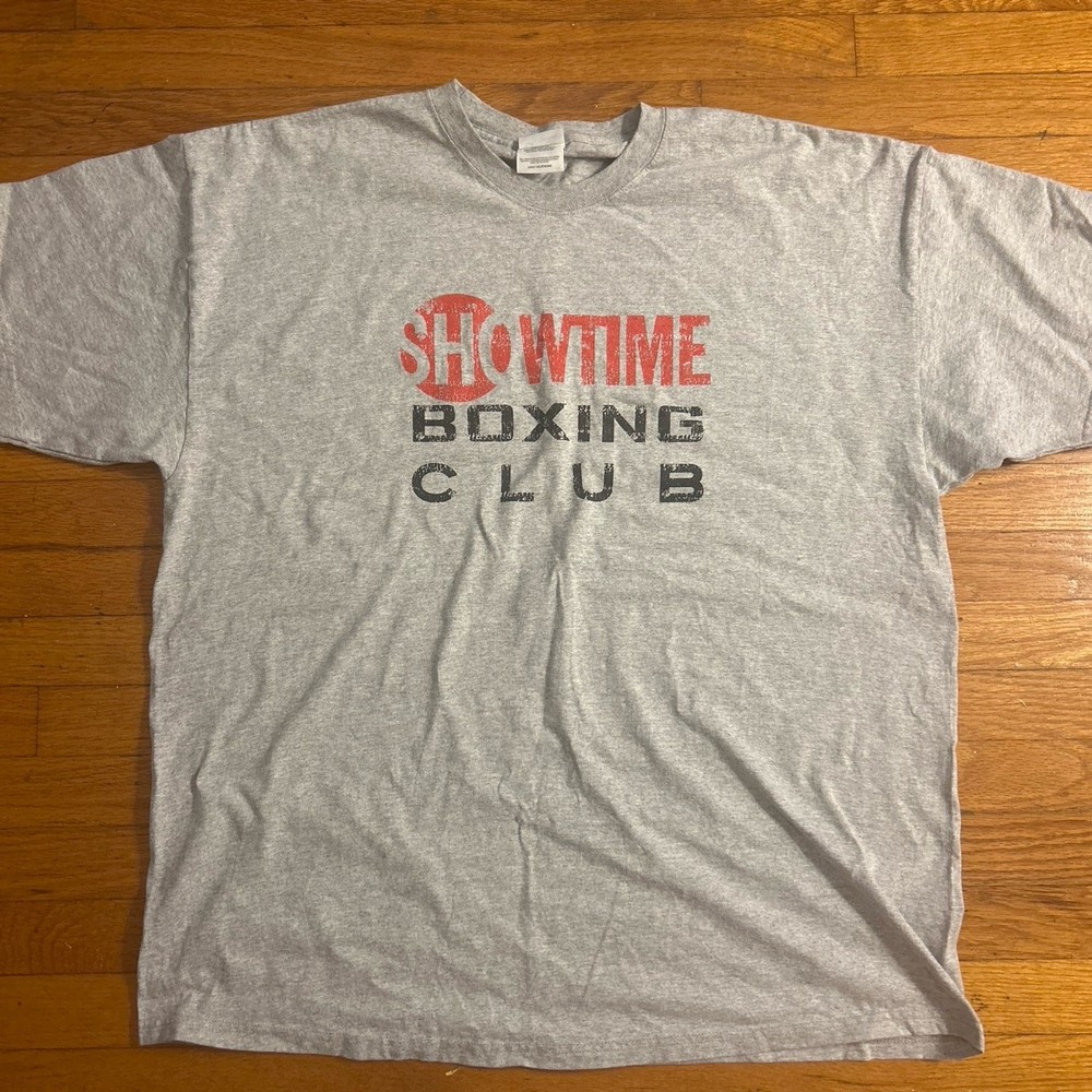 Y2K Showtime Boxing Shirt Grey Mens 2XL