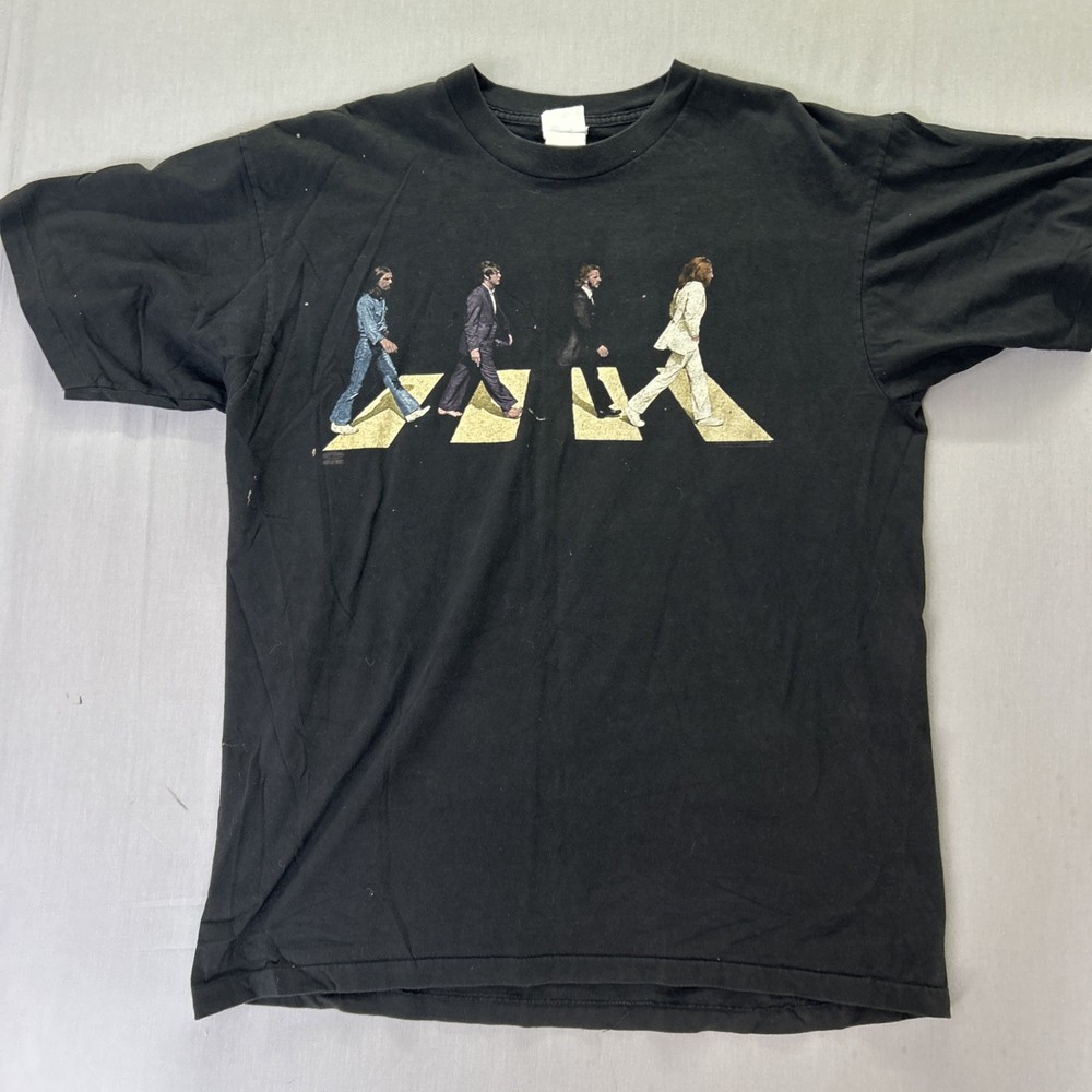 VTG The Beatles Abbey Road Winterland T-Shirt Size XL Band Tee 90s USA SS