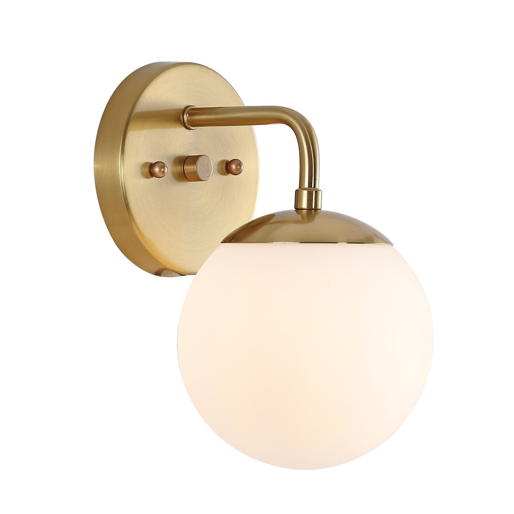 Jonathan Y JYL3534 9-Inch Gold LED Bathroom Sconce Light