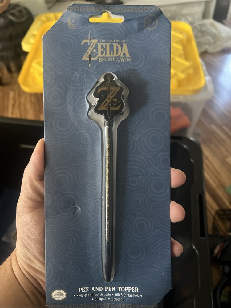 Nintendo Legend of Zelda Breath of the Wild Pen and Pen Topper New Nintendo