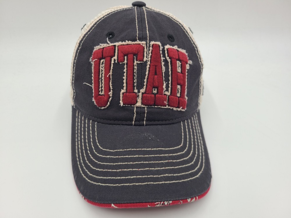 Women University of Utah Utes Zephyr Floral Brim Mesh Snapback Hat Cap Rose NCAA