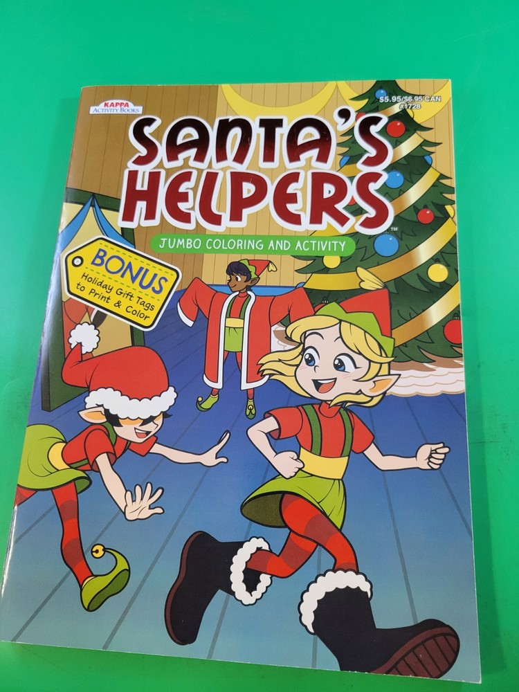 Santa's Helpers Jumbo Coloring and Activity Book