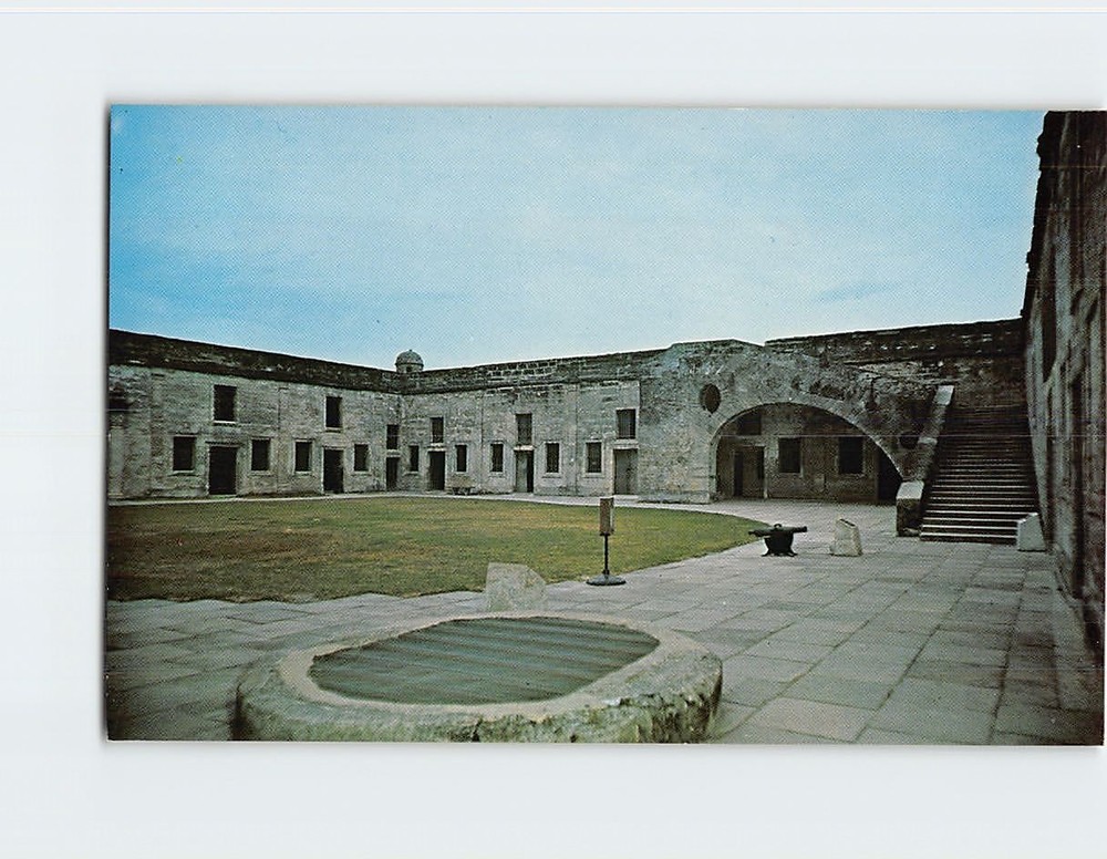 Postcard Courtyard Castillo de San Marcos National Monument St. Augustine FL
