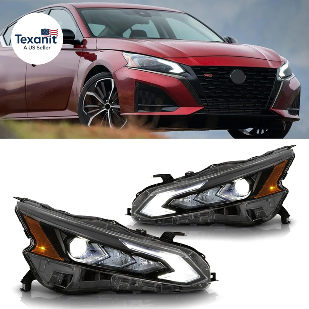 For Altima Full LED Headlights Assembly Compatible with 2023 2024 2025 Nissan Al