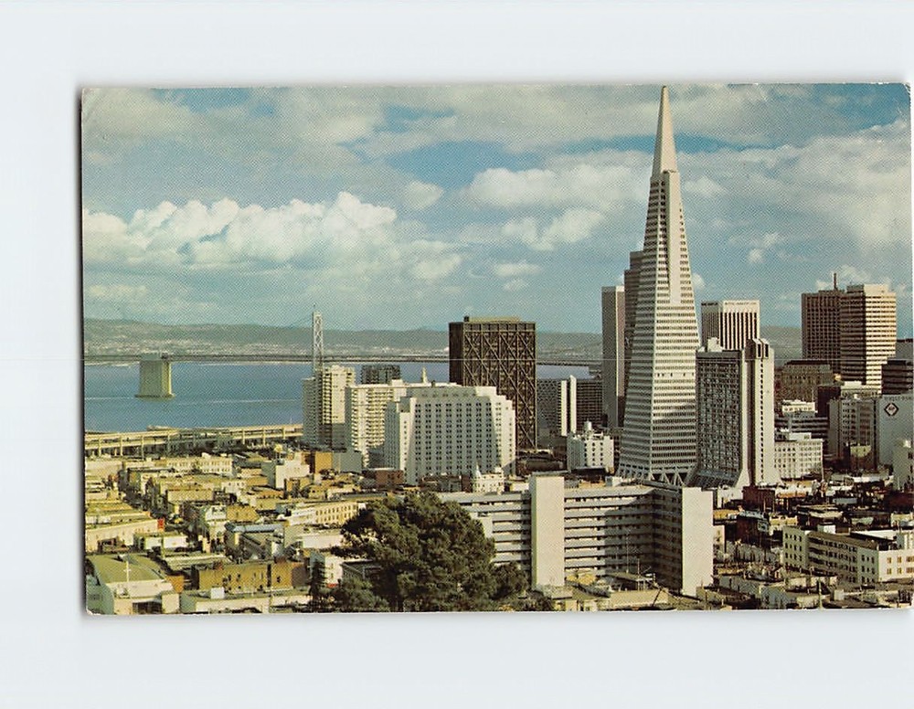 Postcard Panoramic View San Francisco California USA