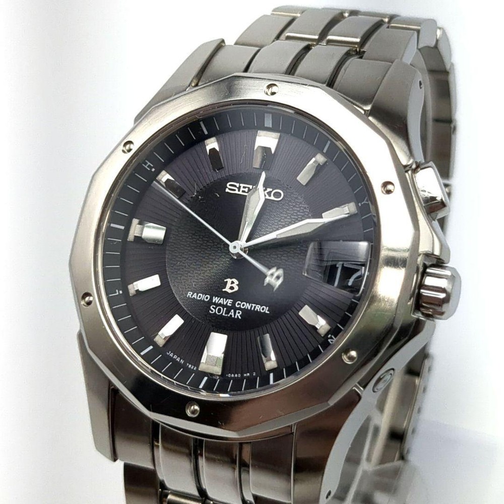 Seiko Brightz Sagz001 Solar Radio Quartz Used