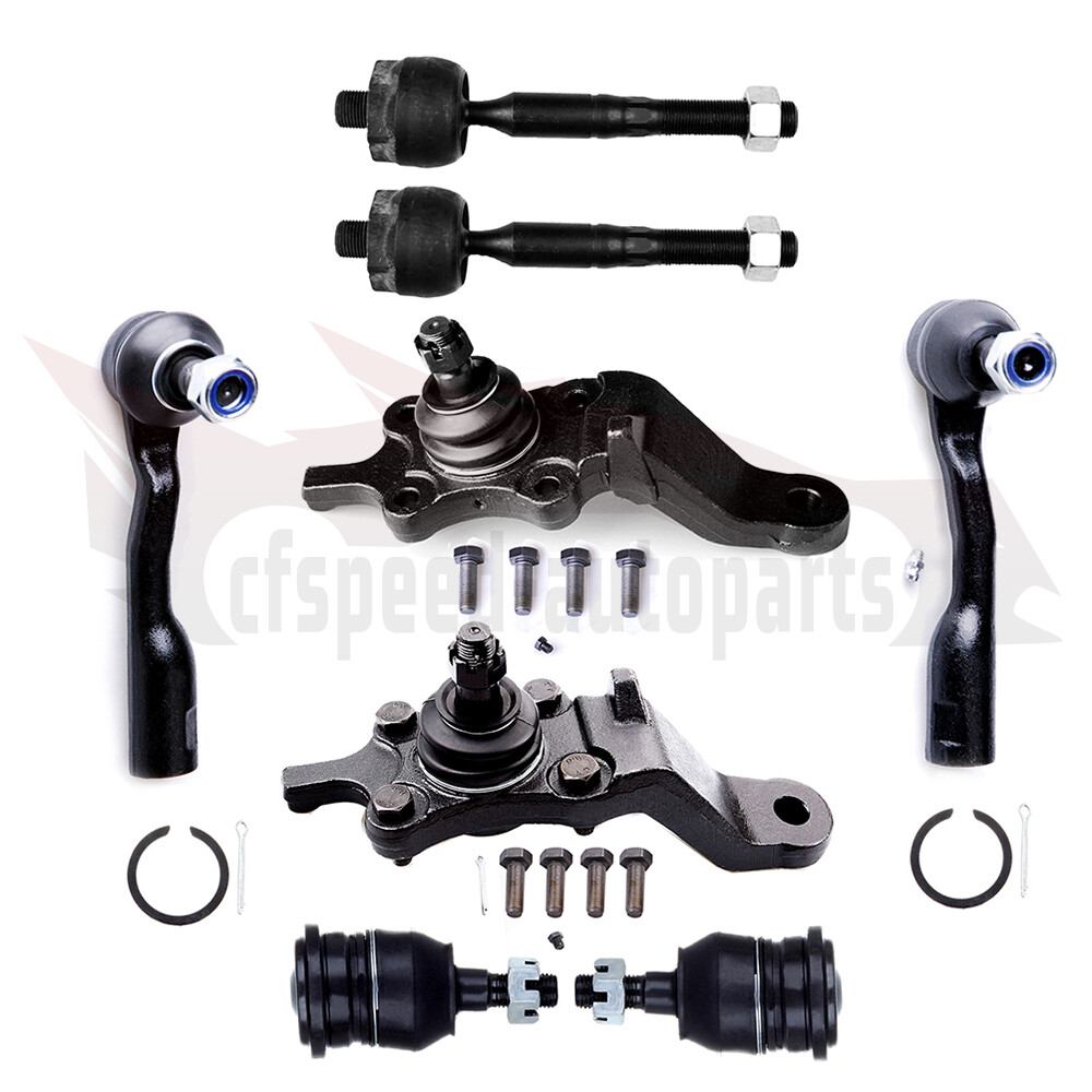 8 Upper & Lower Ball Joints Steering Kit for 2000-2002 Toyota Sequoia & Tundra