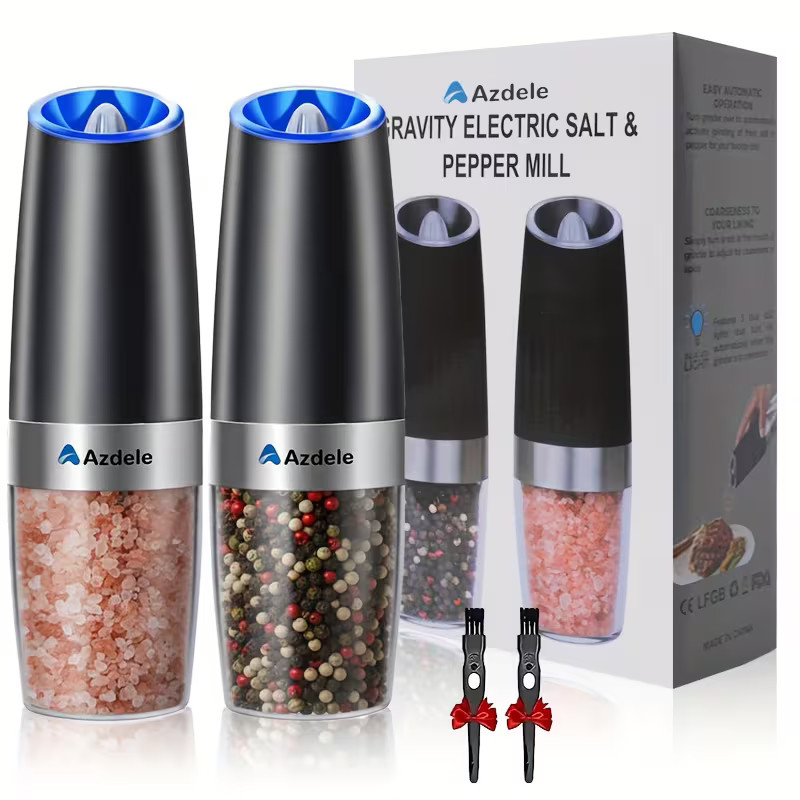 Gravity Electric Salt and Pepper Grinder Set Automatic Shakers Mill Grinder