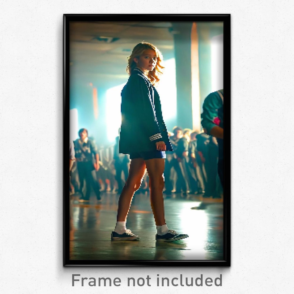 Pixel Art Poster - Buzzing High School (8 Bit Psychedelic Video Game Print)