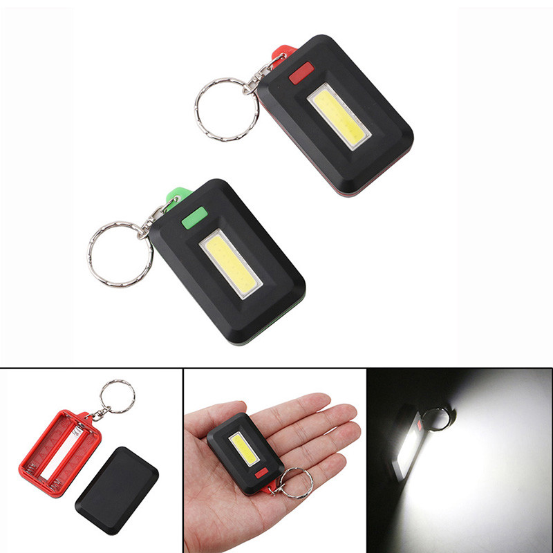 Mini LED COB Waterproof Keychain Flashlight for Camping and Outdoor Use La*a5