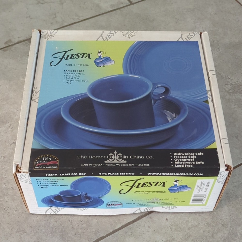 Empty Box Only Fiesta Lapis 4 Piece Dinner Set Box