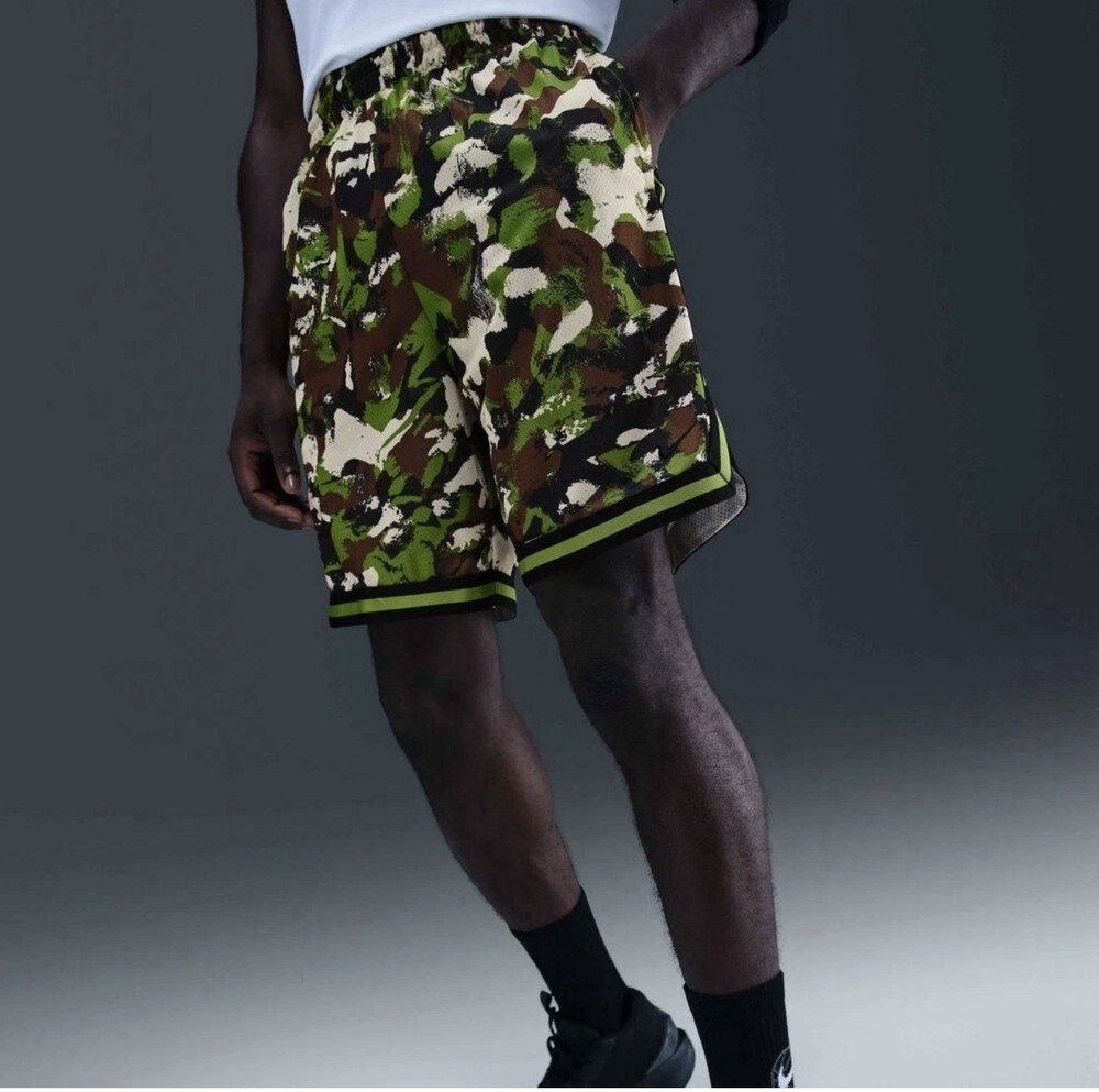 Nike DNA Dri‑FIT Basketball Shorts Green Camo HV1878‑350 Men’s Xtra Large  NWT
