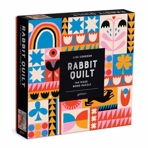 Lisa Congdon Rabbit Quilt Wood Puzzle : 144 Piece, Game by Congdon, Lisa (CON...