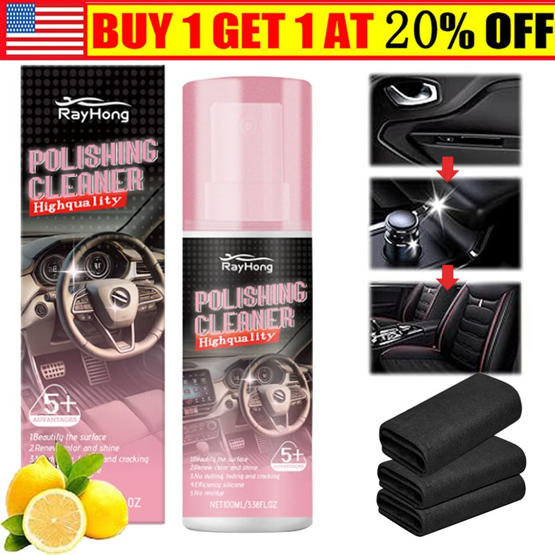 (-20%OFF) Polishing Cleaner Cars Interior Car Interior Detailer and Cleaner -USA