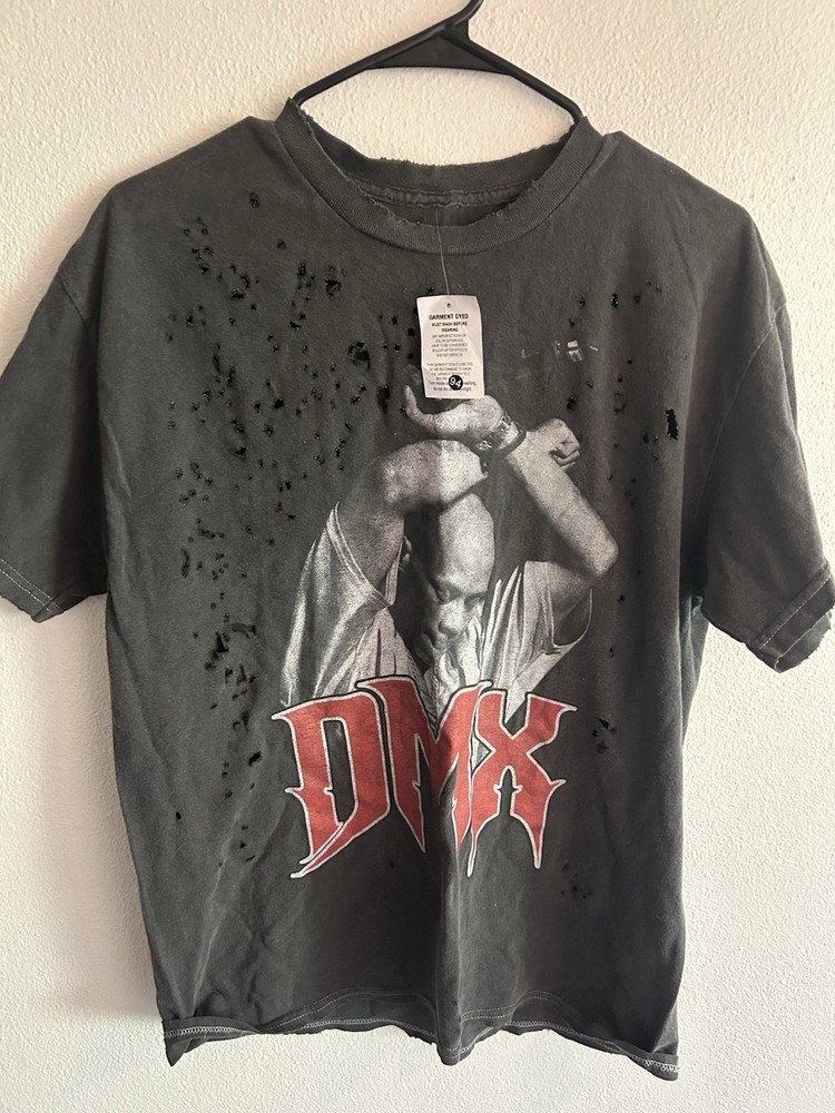 DMX Distressed Washed Graphic T-Shirt Size Medium Brand New