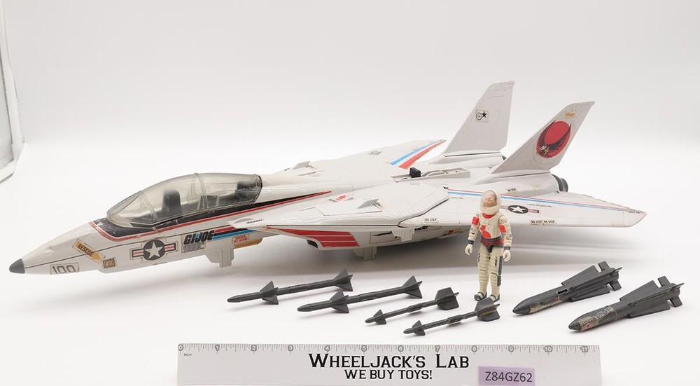Skystriker XP-14F Combat Jet W/ Ace G.I. Joe 1983 Hasbro Action Figure Vehicle-image