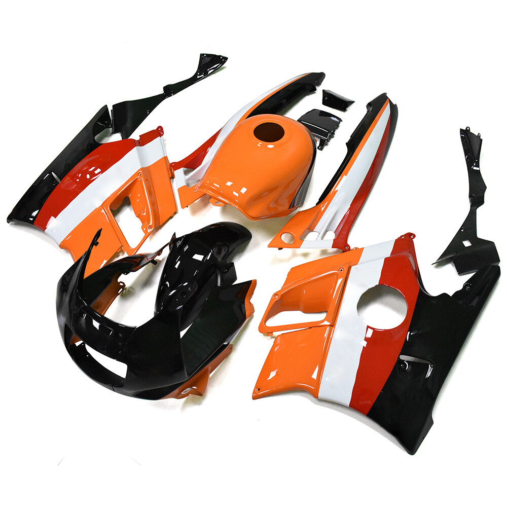 Orange Red Black Bodywork for Honda CBR600 F2 1991 1992 1993 1994 Fairings Cowls