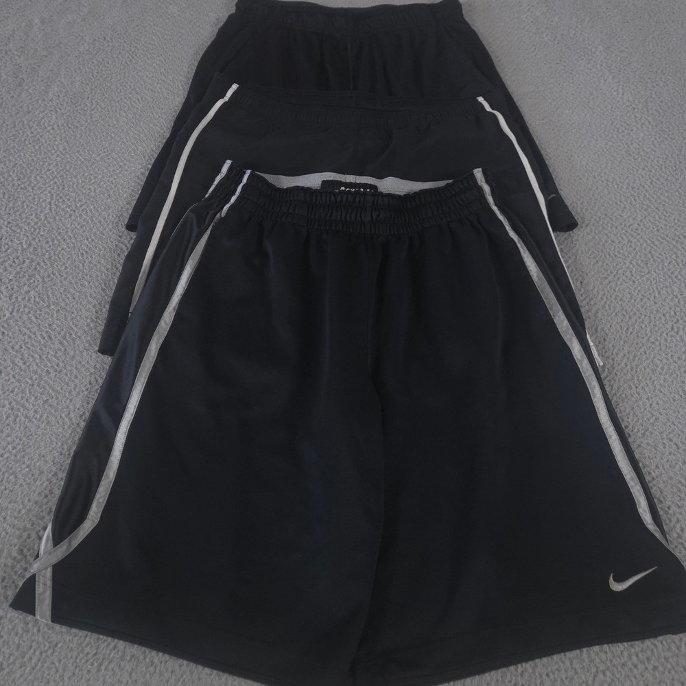LOT OF 3 Nike Shorts Mens L Black Flex Woven Training Team Fly Dri-Fit Athletic