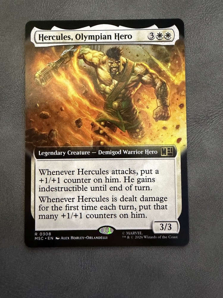 Hercules, Olympian Hero (Extended Art) Commander: Marvel Super Heroes Regular