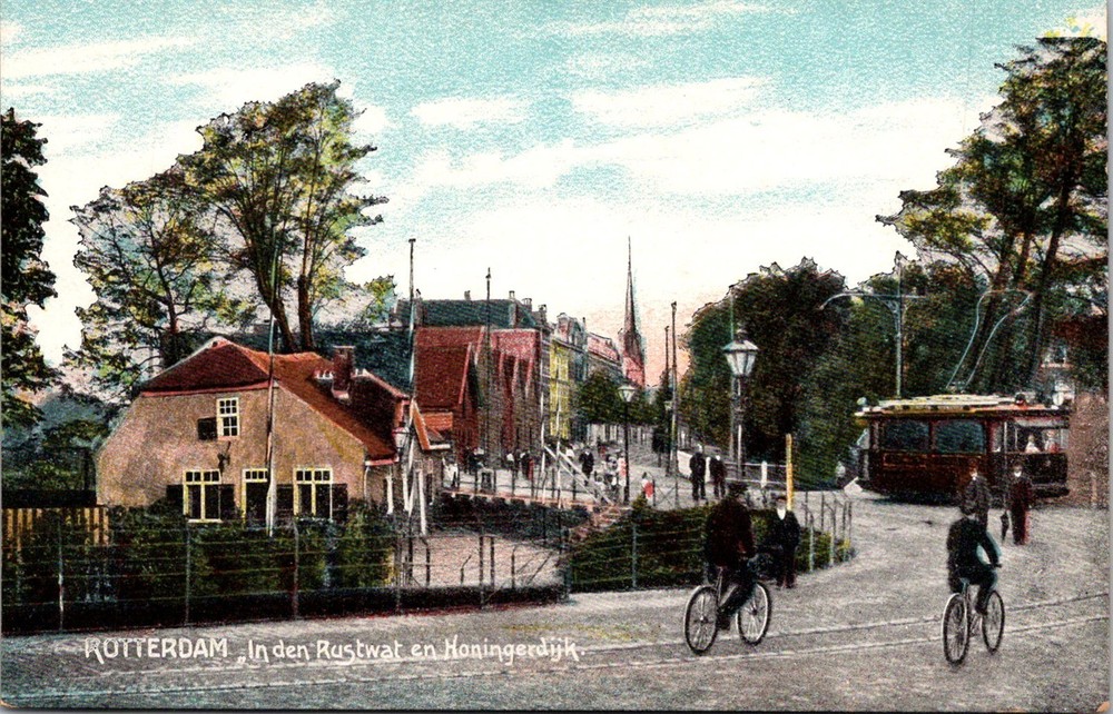 Dr Jim Stamps Postcard Rotterdam In Den Rustwat En Honingerdijk