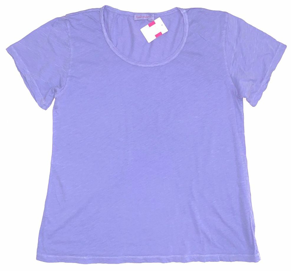 FRESH PRODUCE Extra Small PERI BLUE Vintage $39 Go To Cotton Slub Tee Top NWT XS