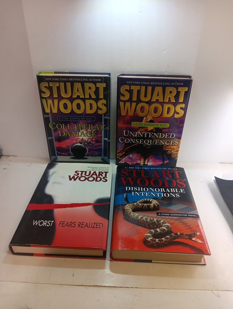 Stuart  Woods Lot Of Four Hardcover Books Like New!!