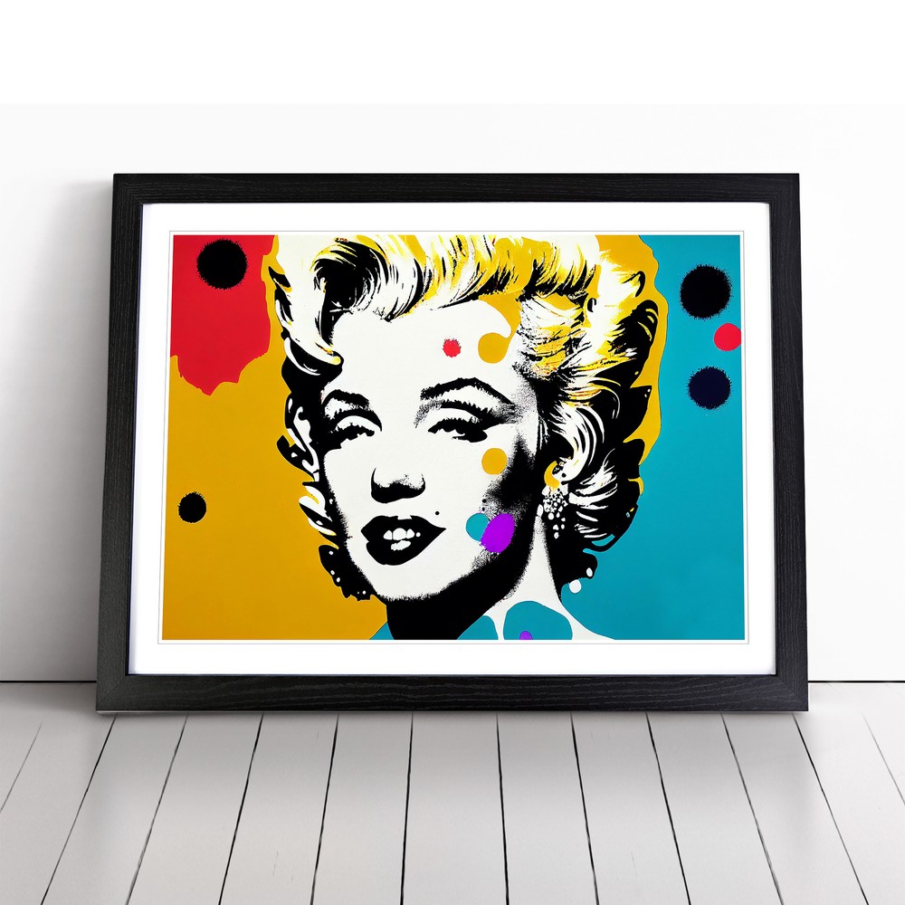 Pop Art Marilyn Monroe Vol.1 Abstract Wall Art Print Framed Picture Poster
