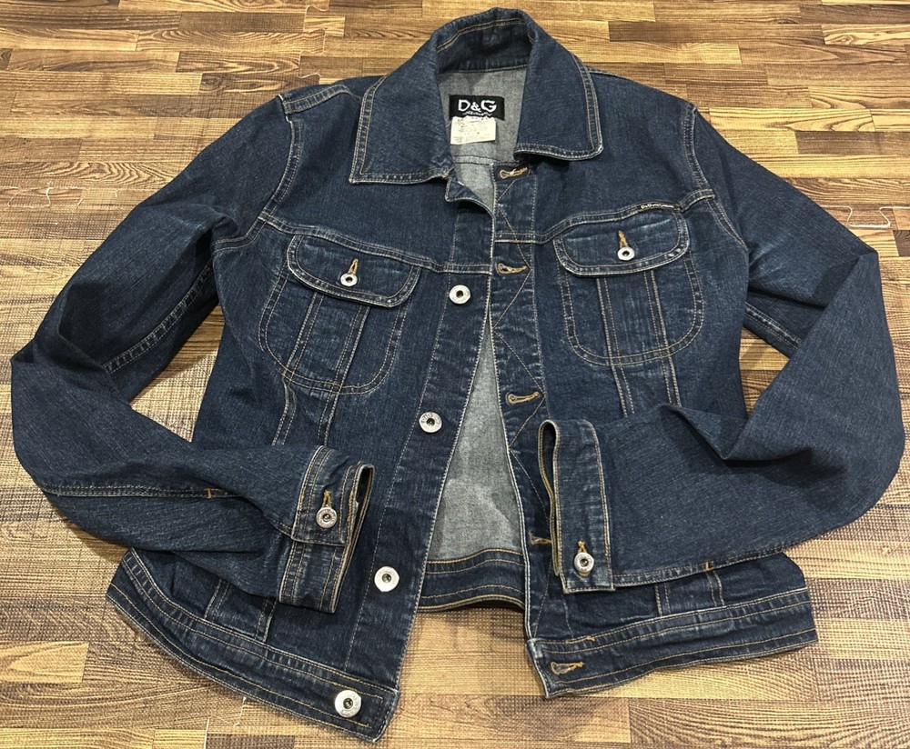 Dolce and Gabbana D&G Women's Blue Denim Jean Jacket Size M Medium