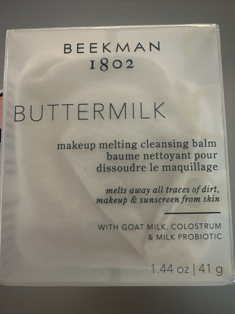 Beekman 1802 Buttermilk Makeup Melting Cleansing Balm Wash 1.44 oz Damaged Box
