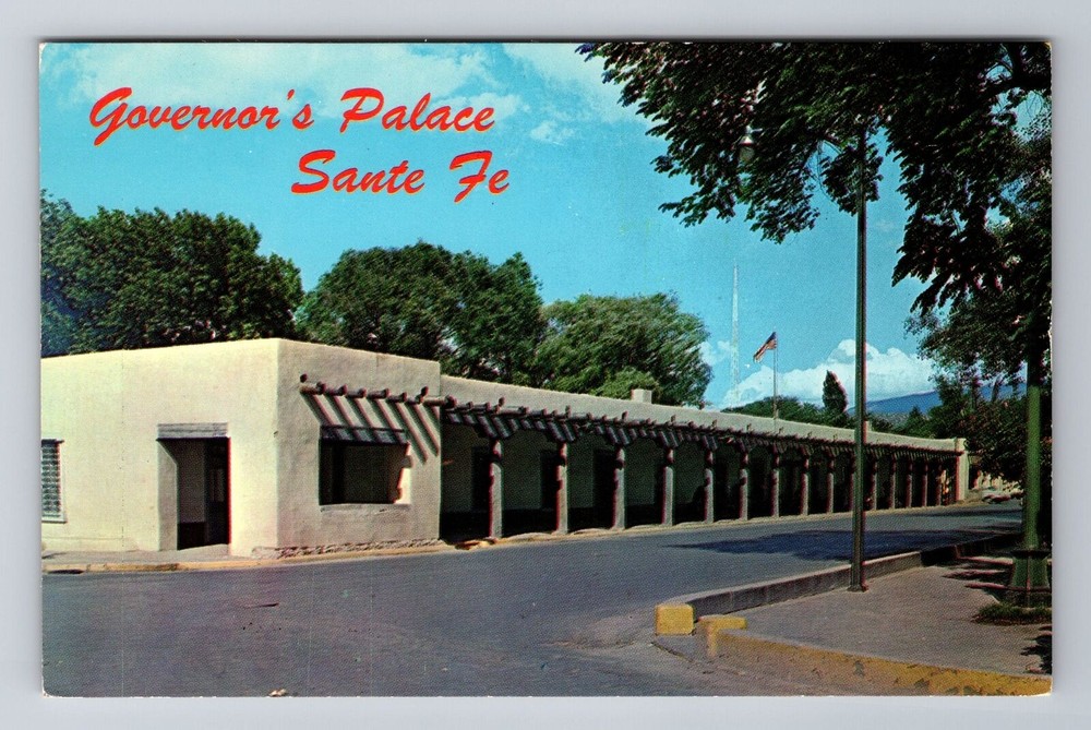 Santa Fe NM-New Mexico, Governor's Palace, Antique Vintage Souvenir Postcard
