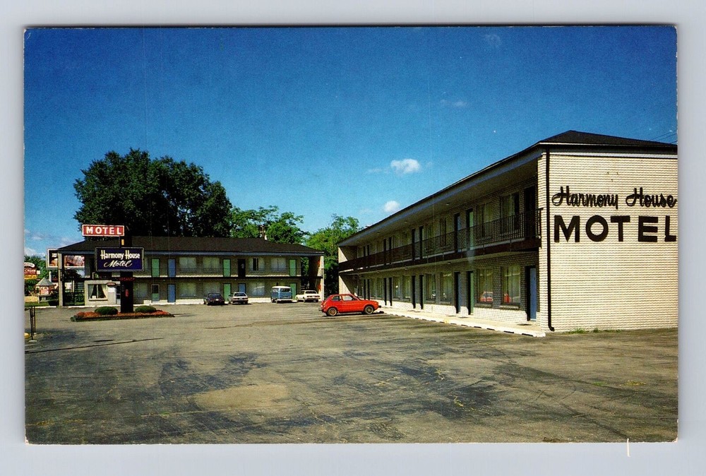 Ypsilanti MI-Michigan, Harmony House Motel, Advertising, Vintage Postcard