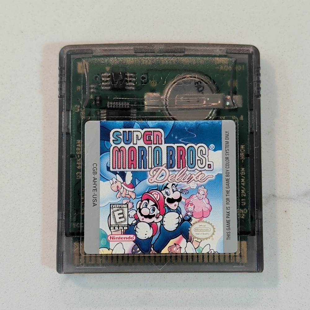 Super Mario Bros. Deluxe (Nintendo Game Boy Color, 1999) Cartridge Only - Worn