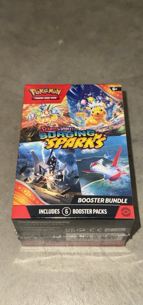 Pokemon Surging Sparks Booster Bundle Scarlet & Violet Factory Sealed 6x Packs