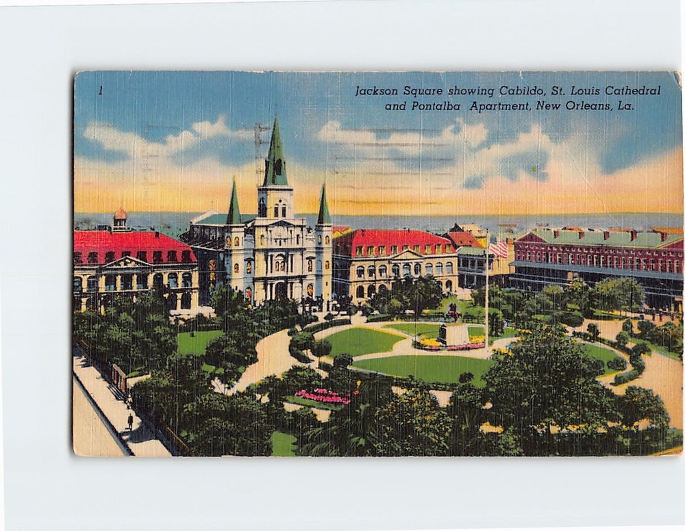 Postcard Jackson Square New Orleans Louisiana USA