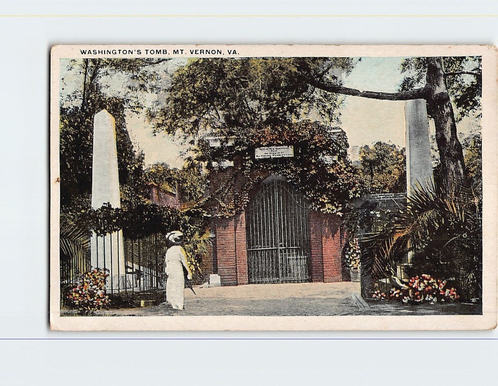 Postcard Washington's Tomb Mt Vernon Virginia