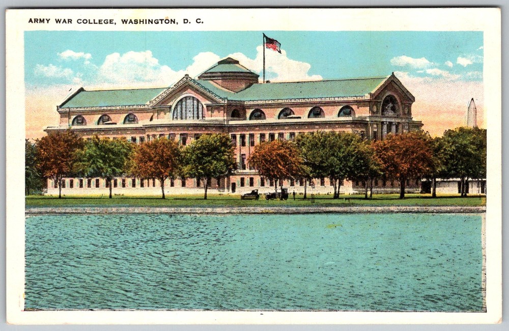 Vtg Postcard Army War College Building Washington, D.C 1930s