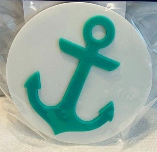 Bogg Bits Turquoise Anchor Bogg Bag Original Bag Charm - NEW