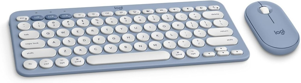 Logitech Pebble 2 Combo Wireless Keyboard and Mouse for Mac iPad macOS iPadOS