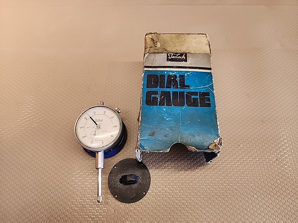 Vintage Teclock AI-921 Machinist Dial Plunge Gauge .001-1.0