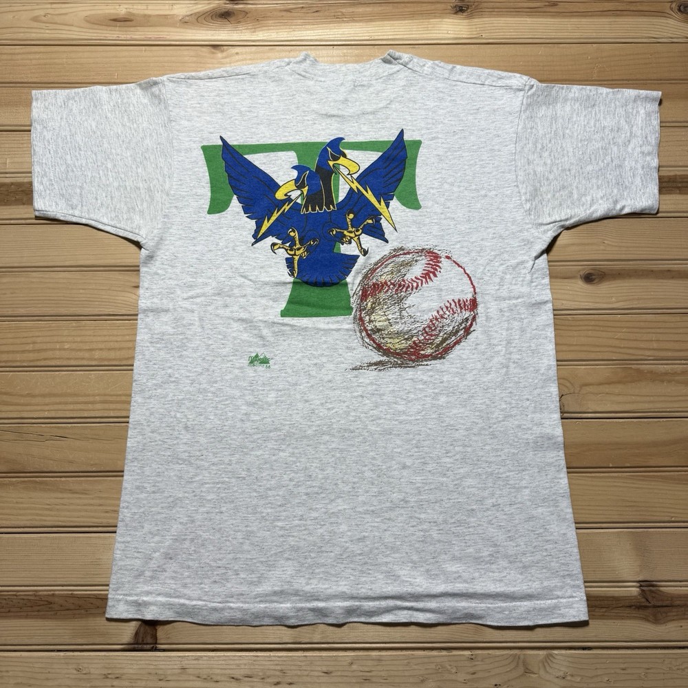 Vintage 90s Trenton Thunder Baseball Club Minor League Majestic Shirt Size Large
