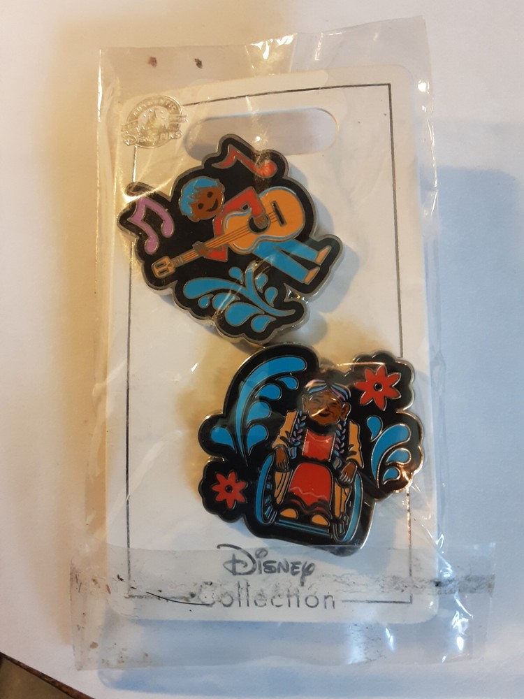 Disney Pins Coco & Abuela Grandma 2 Pin Collector Set Official Pin 2022-image