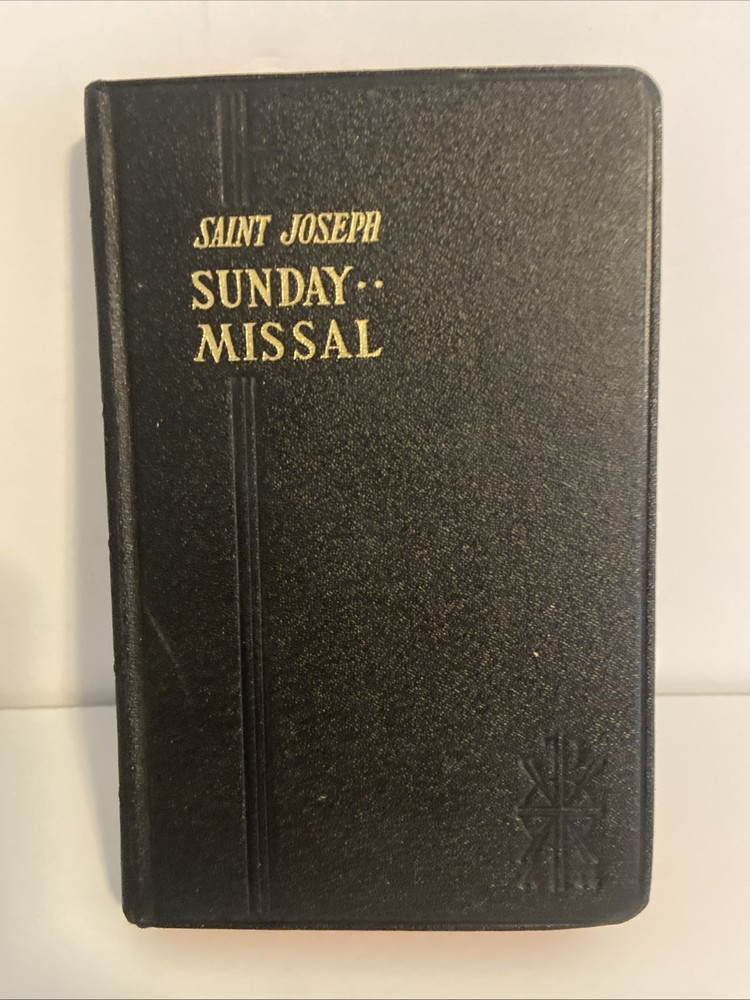 Vintage St. Joseph Sunday Missal Confraternity Version 1957-1953 Large Type