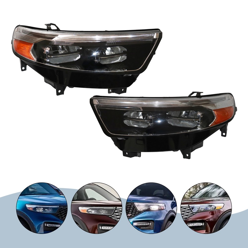 FOR 2020-2022 FORD EXPLORER Pair Headlight Set LED Left Right Headlamp Assembly