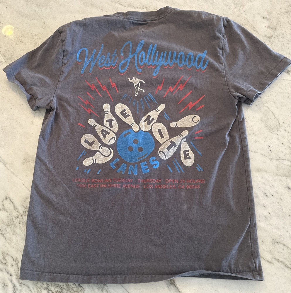 Hollister West Hollywood Lanes Graphic T-shirt Men’s S Heavy Boxy Fit