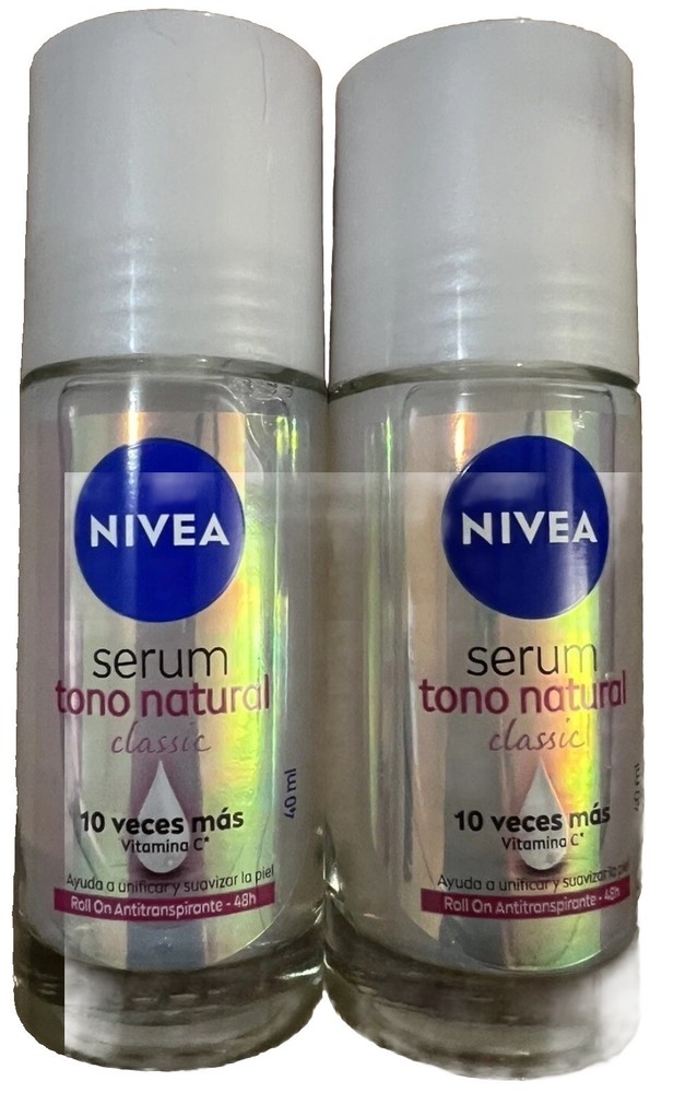 NIVEA Natural Tone Lightening Deodorant Serum 40ml 2X Pack