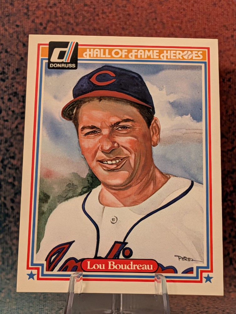1983 Donruss Hall of Fame Heroes #12 Lou Boudreau
