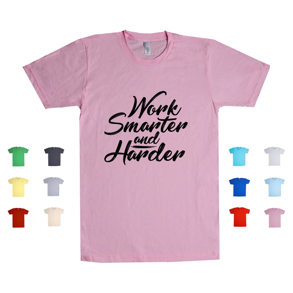 Work Smarter Harder Motivational Productivity Unisex T-Shirt  