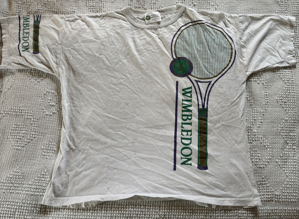 Vintage Wimbledon Championships t shirt size Large