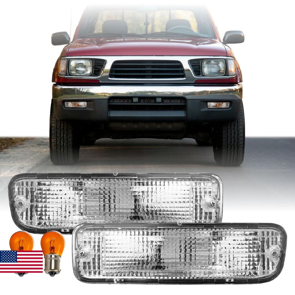 USR 95-00 Tacoma Bumper Light Pair Front Turn Signal Lamps Left Right Compatible